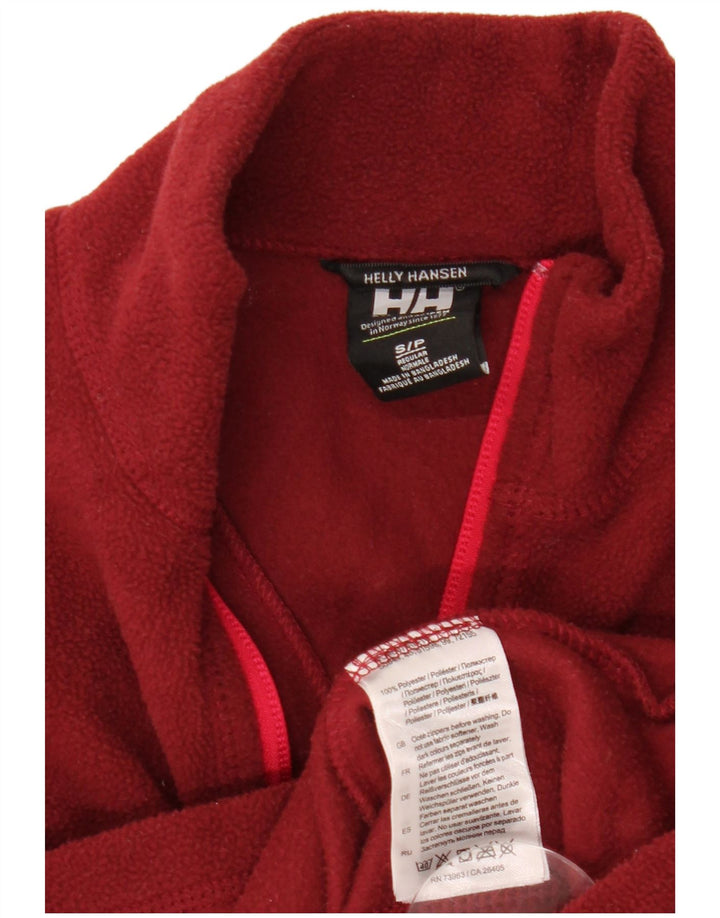 HELLY HANSEN Damski sweter polarowy z zamkiem błyskawicznym, UK 10, mały, bordowy poliester