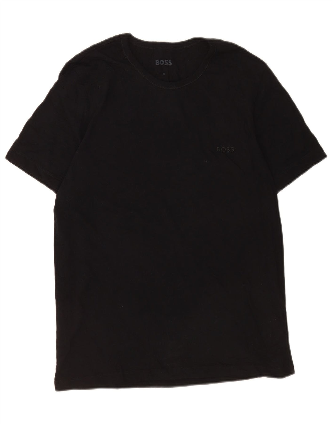 T-shirt męski Hugo Boss, średni czarny, bawełniany