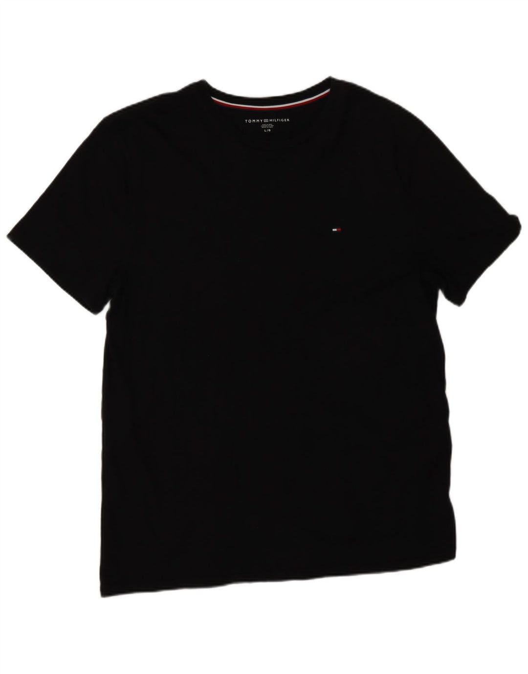 T-shirt męski Tommy Hilfiger, duży, czarny, bawełniany