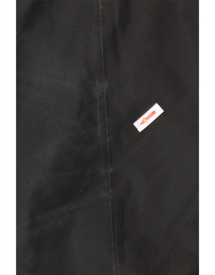 Damska kurtka parka z kapturem Helly Hansen UK 14, duża, czarna nylonowa