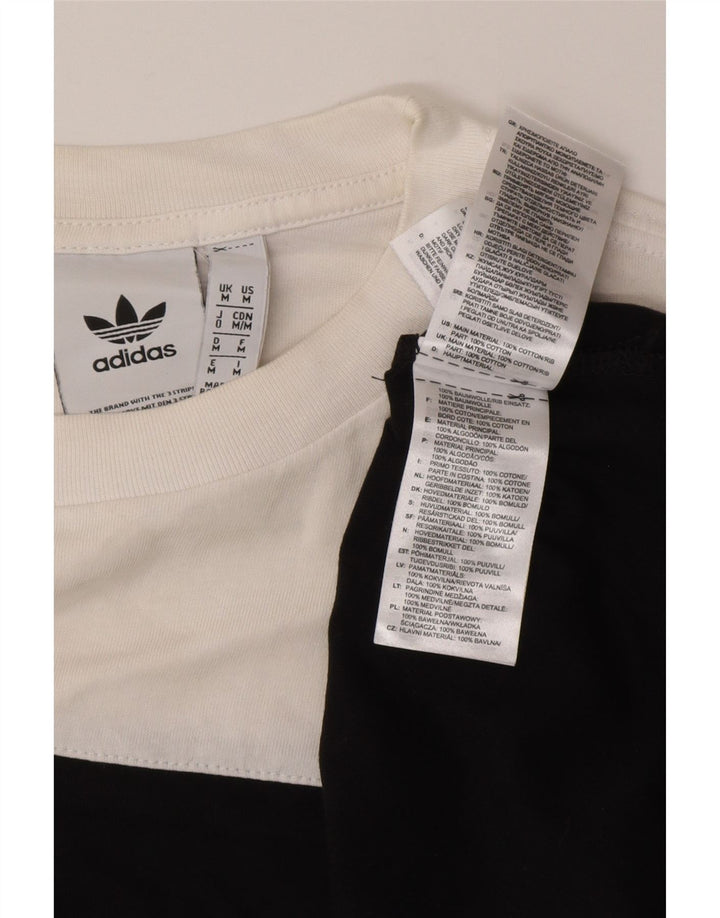 Adidas Męska koszulka Top Medium Black Colorblock Cotton