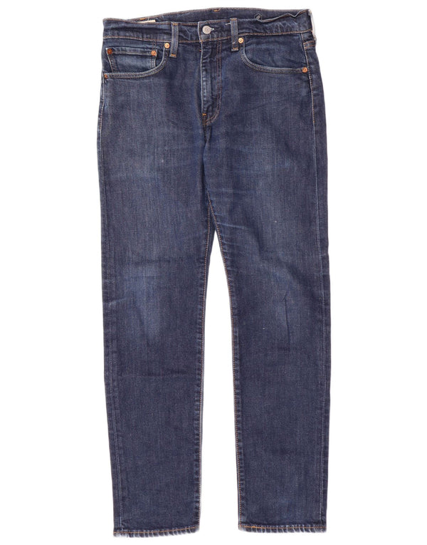 Męskie jeansy LEVI'S 502 zwężane W32 L30 niebieska bawełna
