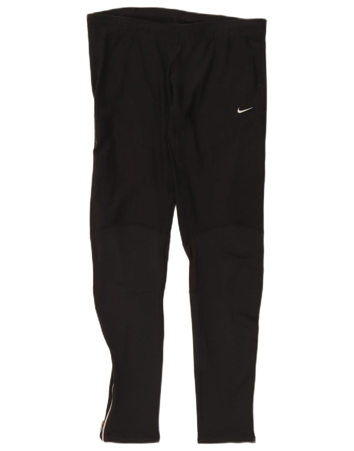 Damskie legginsy Nike Dri Fit UK 14, średni czarny poliester