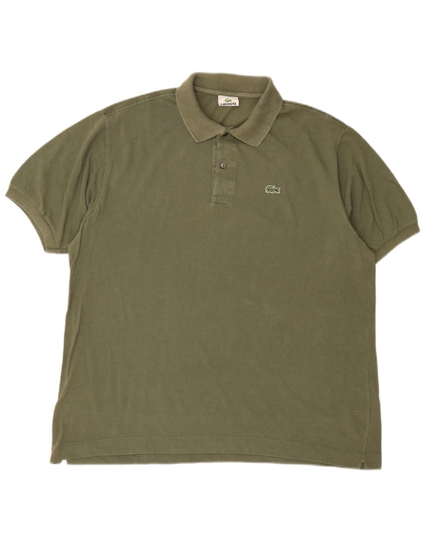 Męska koszulka polo Lacoste, rozmiar 7, 2XL, zielona bawełna