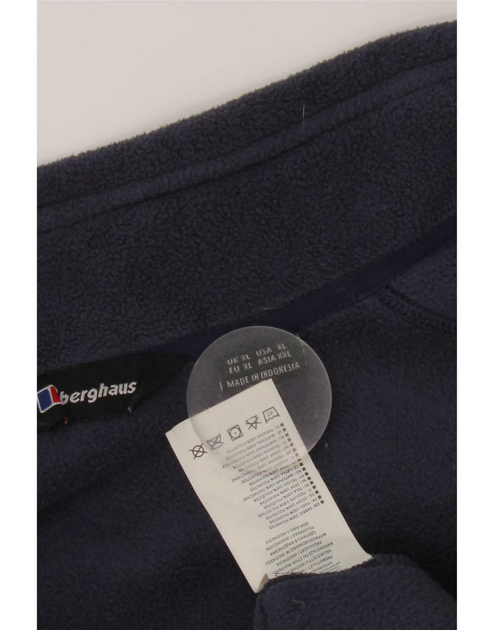 Męska kurtka polarowa Berghaus z podszewką UK 42 XL, niebieska, poliestrowa