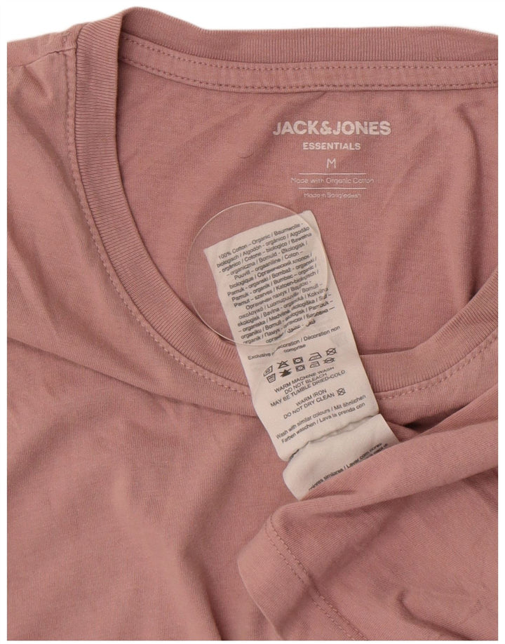 T-shirt męski Jack & Jones, średni, różowy, bawełniany
