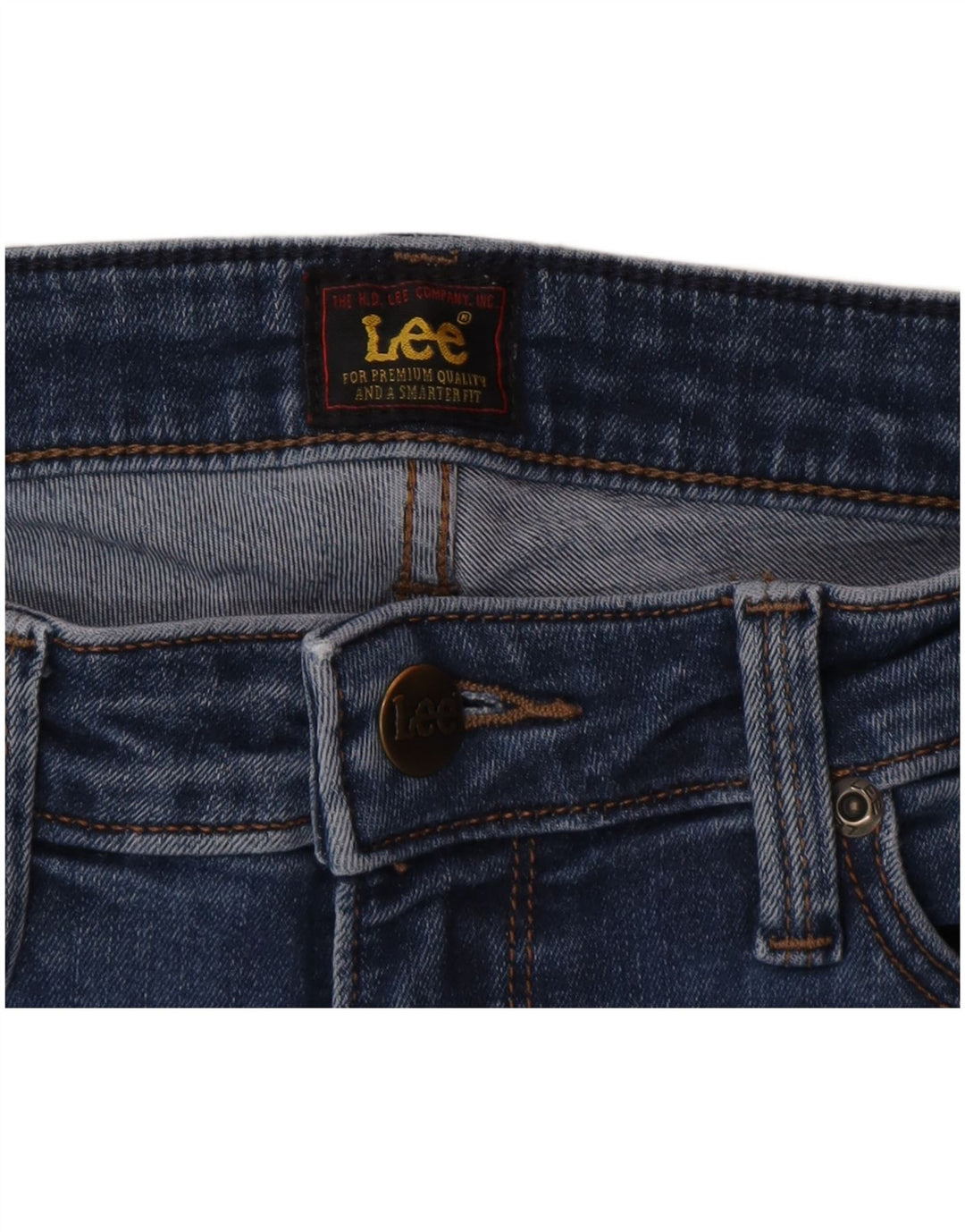 Damskie jeansy Lee Skinny W24 L27 Niebieskie