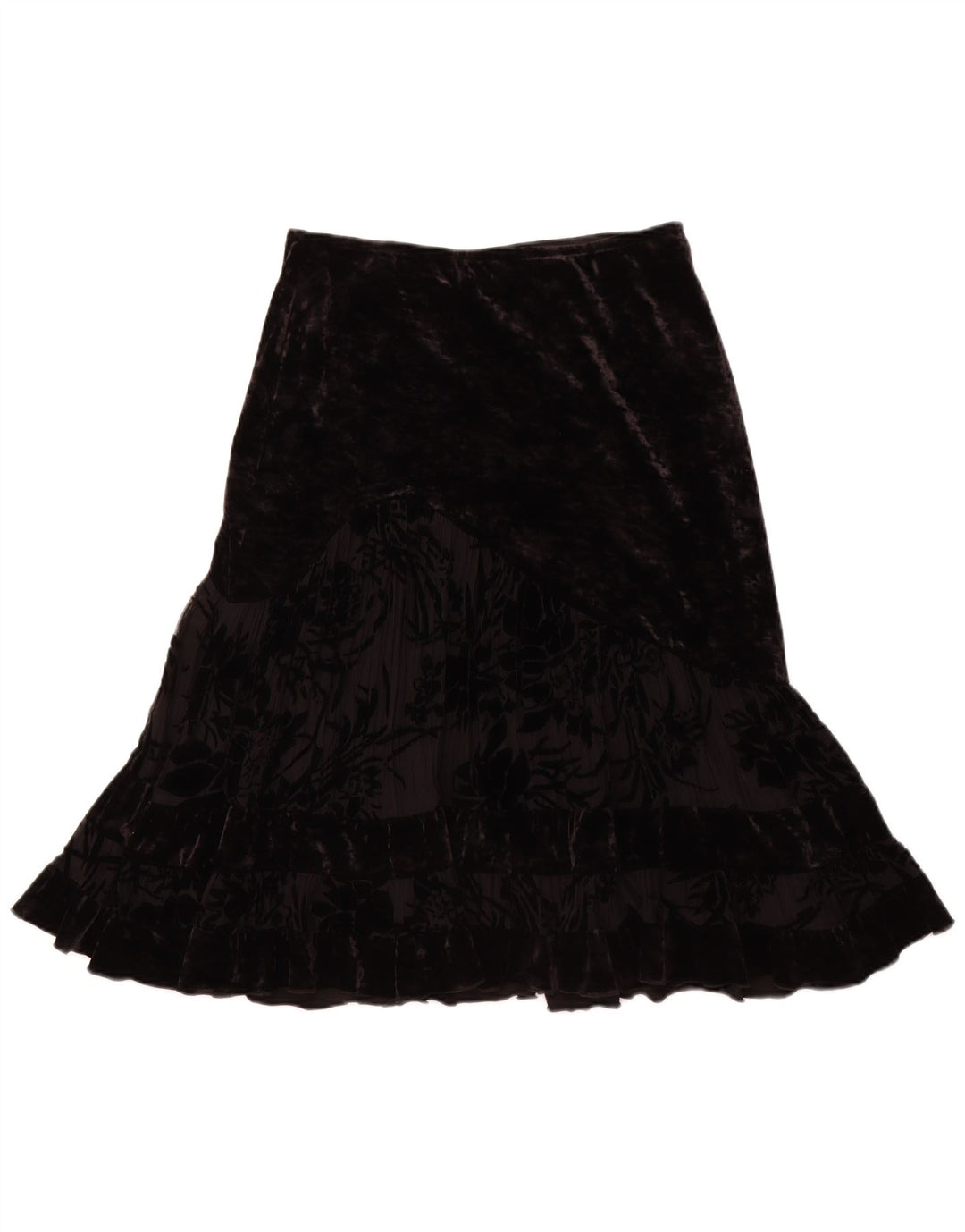 JOSEPH RIBKOFF Damska welurowa spódnica typu trąbka UK 14 duża W30 Czarny poliester