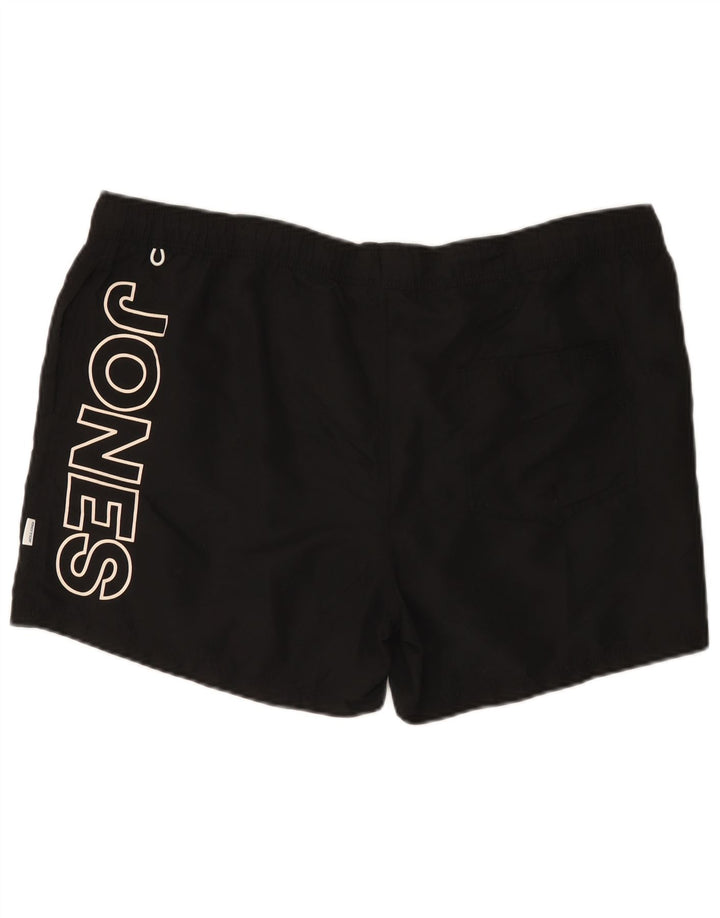 Męskie spodenki kąpielowe Jack & Jones z grafiką 2XL, czarny poliester