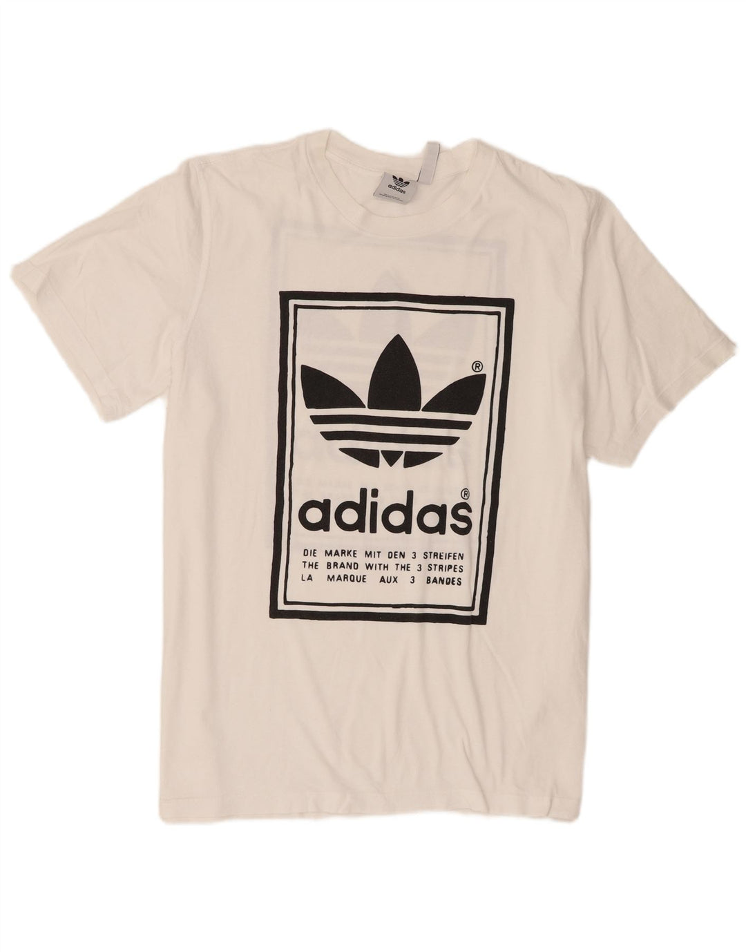 Adidas Męska koszulka graficzna Top XL w kolorze białym