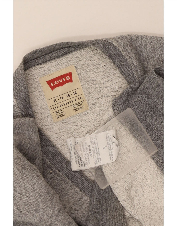 Męska bluza Levi's XL, szara, nakrapiana bawełna