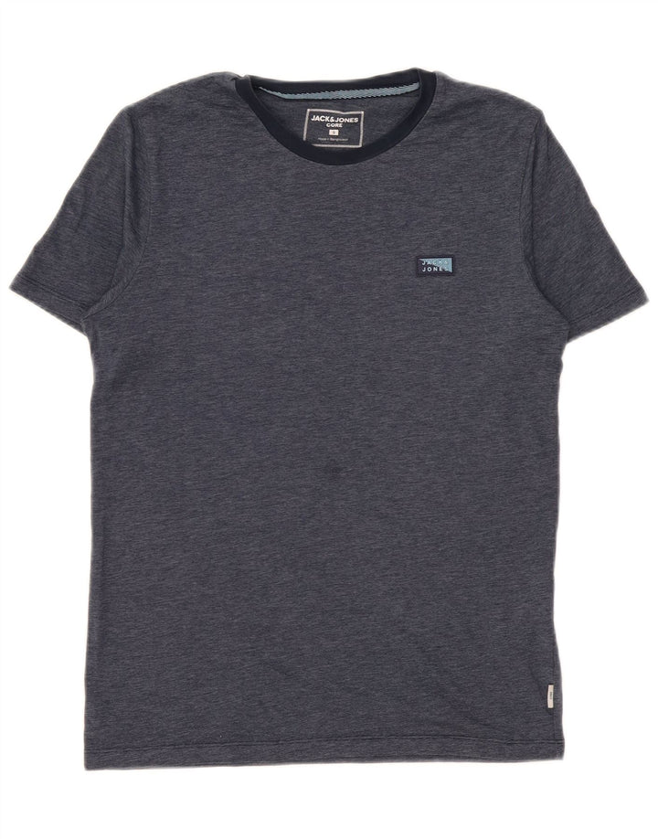 T-shirt męski Jack & Jones, mały, granatowy, bawełniany