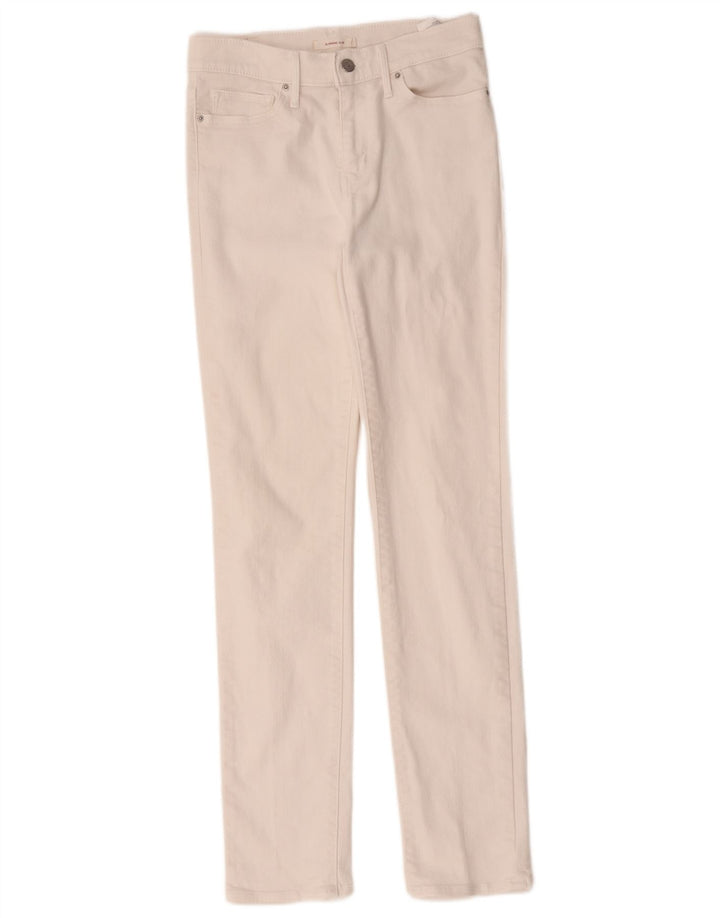 Damskie jeansy wyszczuplające Levi's W28 L31 Biała bawełna