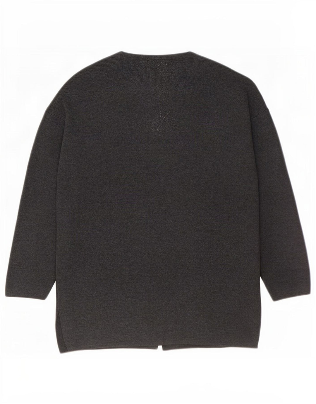 Damski sweter oversize Benetton UK 16, duży, szary, wełniany