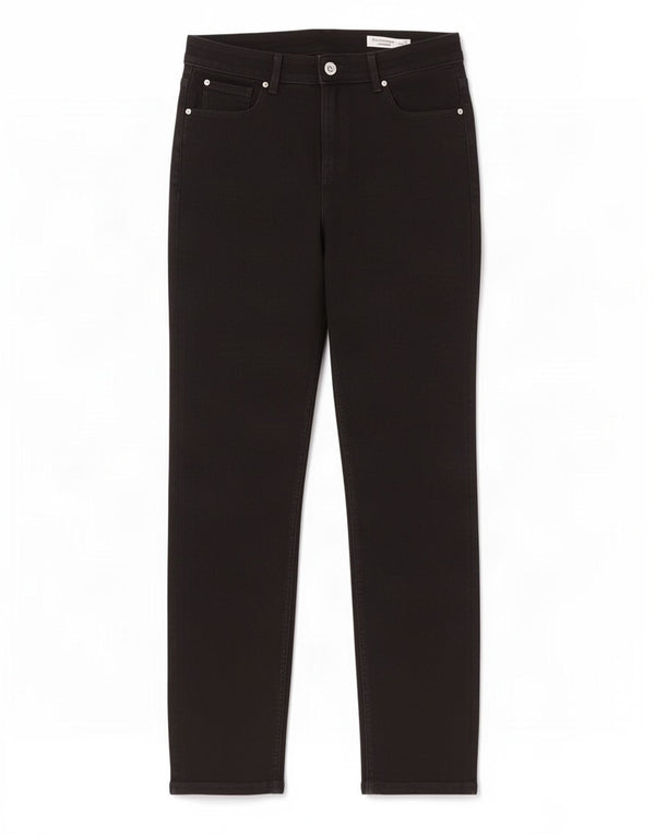 Marks & Spencer Damskie The Sienna Straight Jeans UK 14 Large W32 L30 Czarny