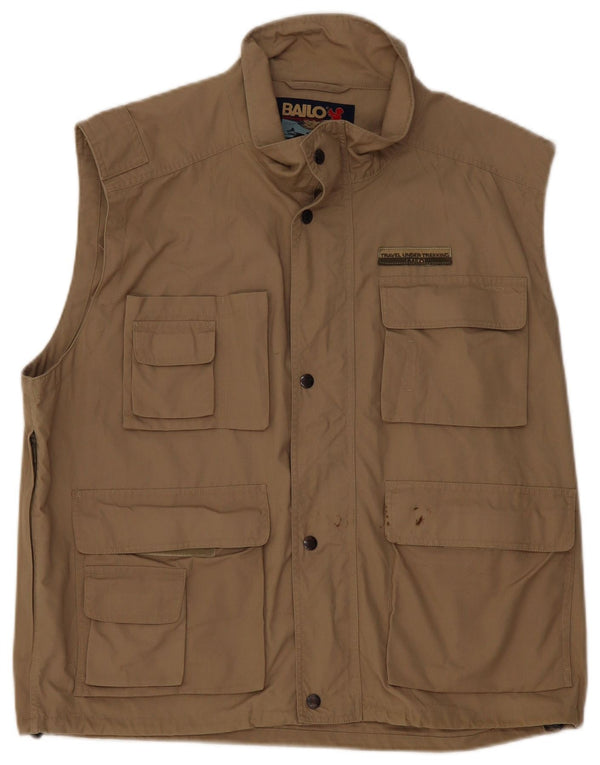 Męska kamizelka użytkowa Vintage UK 40, duża, bawełniana khaki
