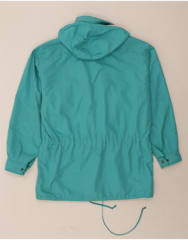 ELHO Mens Hooded Rain Jacket IT 48 Medium Blue Vintage Elho and Second-Hand Elho from Messina Hembry 
