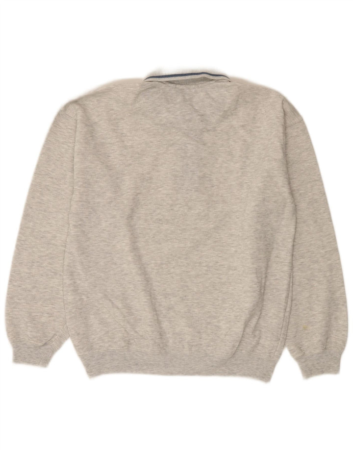 Marks & Spencer Męski sweter St. Michael, mały, szary, nakrapiany