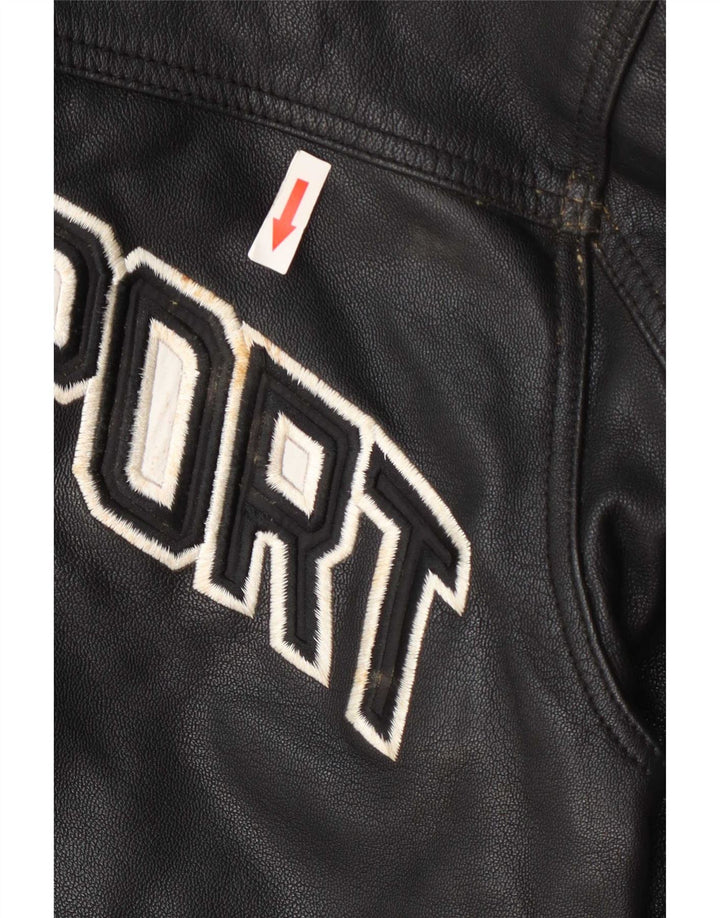 Męska kurtka skórzana Cordon Graphic UK 38 Medium Black