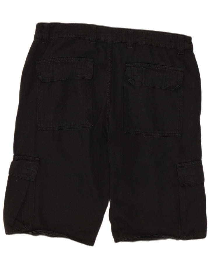 Męskie spodenki cargo w stylu vintage W34, duże, czarne