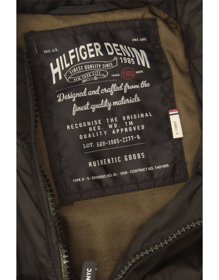 Męska kurtka użytkowa Tommy Hilfiger UK 42 XL, czarny nylon