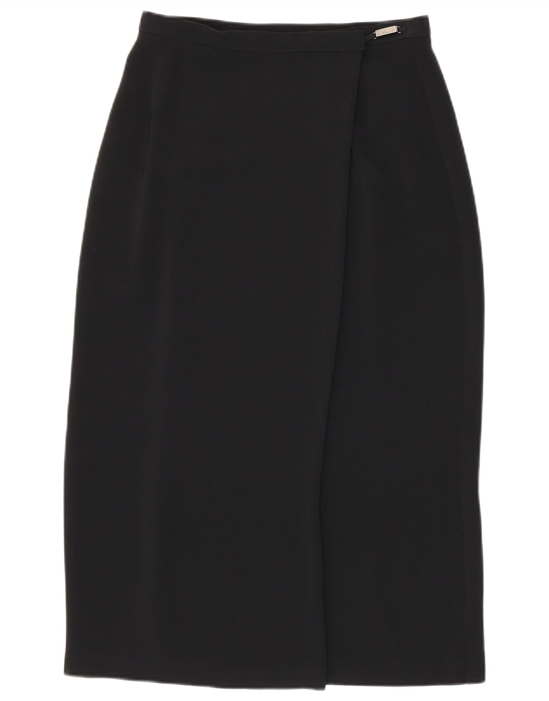 Marks & Spencer Damska spódnica kopertowa UK 12 Medium W28 Czarny poliester