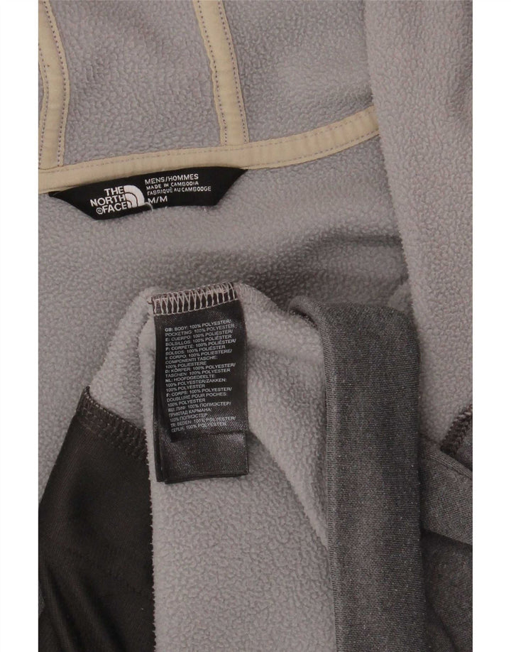 Męski sweter z kapturem i zamkiem The North Face, średnioszary, poliestrowy