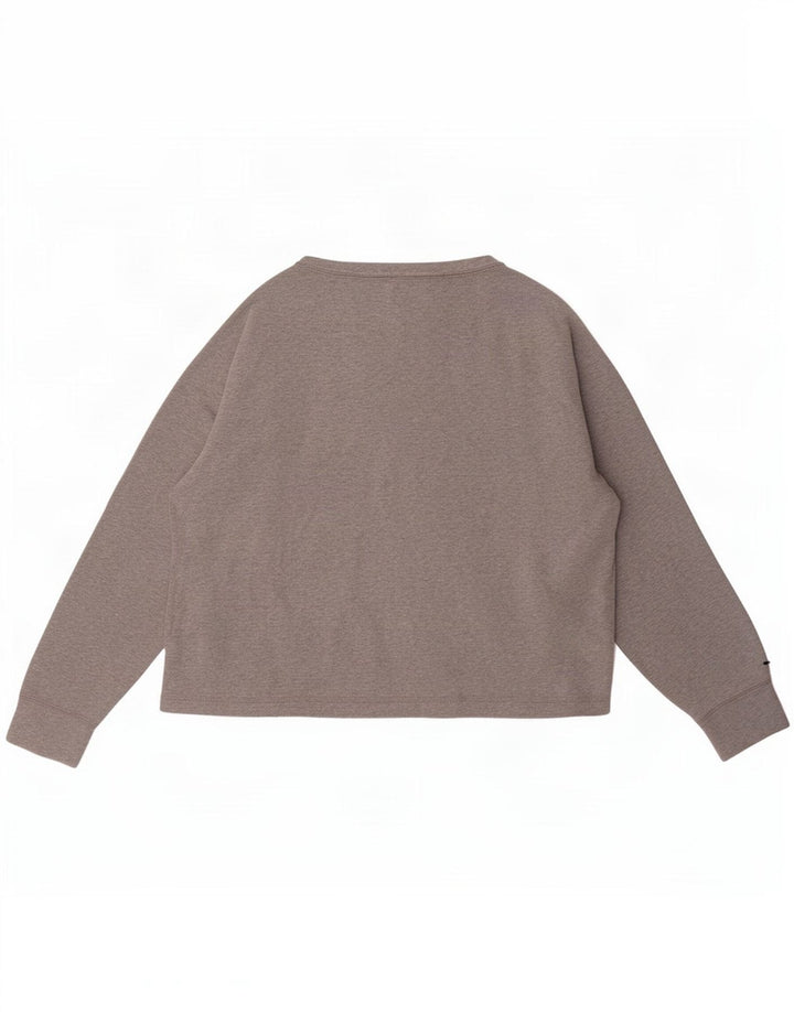 Damska bluza Champion Crop Sweatshirt UK 16, duża, szara bawełna