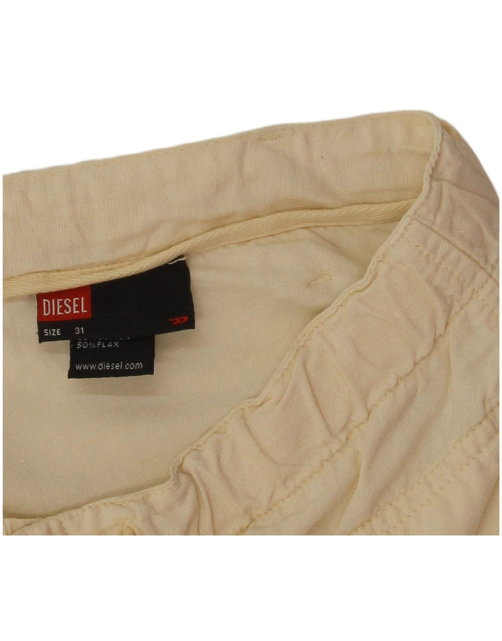 Męskie bermudy Diesel W31 Medium Off White Cotton