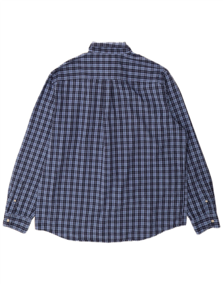 Koszula męska Chaps Easy Care XL w niebieską kratkę, bawełniana