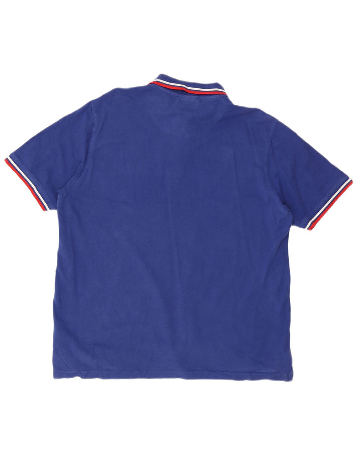 Męska koszulka polo Pierre Cardin o regularnym kroju, 2XL, niebieska, bawełniana