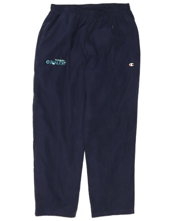 Męskie spodnie dresowe Champion Graphic XL, granatowe, poliestrowe