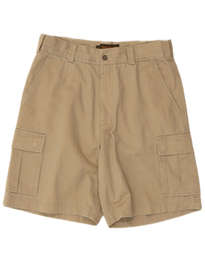 Damskie spodenki cargo Timberland W34, duże, beżowe, bawełniane