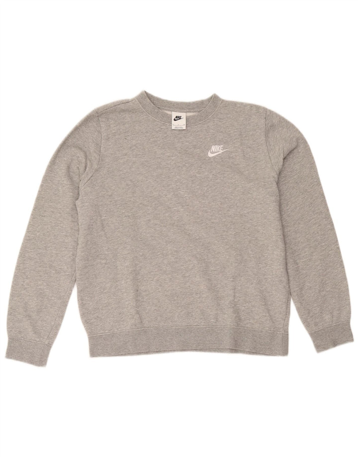 Męska bluza dresowa Nike, mała, szara, bawełniana