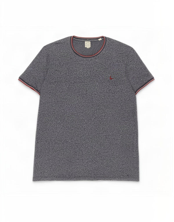 T-shirt męski Jack Wills, średni, granatowy, bawełniany nakrapiany