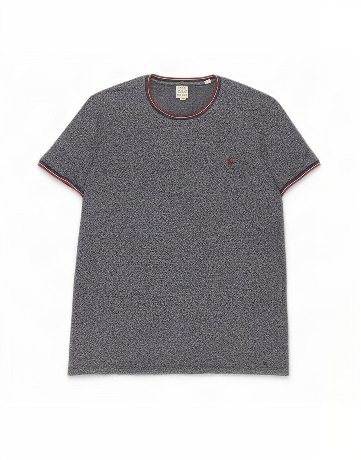 T-shirt męski Jack Wills, średni, granatowy, bawełniany nakrapiany
