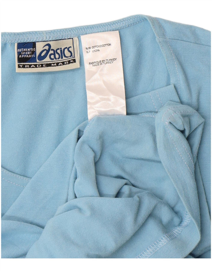 Damski top Asics z rękawem 3/4, UK 18 XL, niebieska bawełna