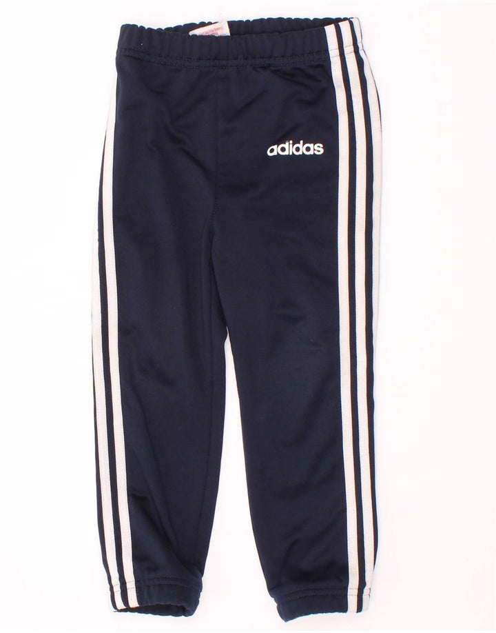 Adidas Chłopięce Spodnie Dresowe Joggery 2-3 Lat Granatowe Poliester