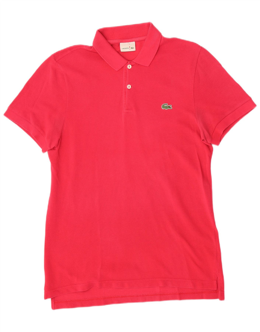 Męska koszulka polo Lacoste, rozmiar 3, mała, różowa, bawełniana