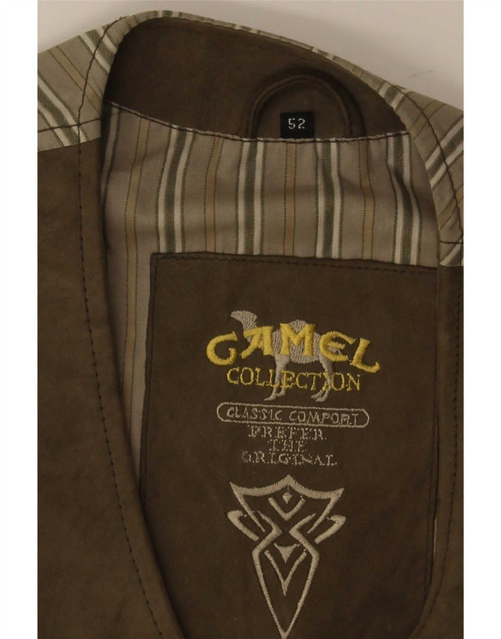 Zamszowa kamizelka męska Camel Active IT 52, duża brązowa
