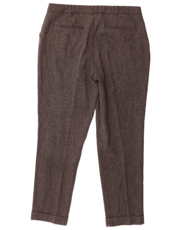 Damskie spodnie garniturowe M&Co z wysokim stanem, UK 14, duże, W36 L26, szare