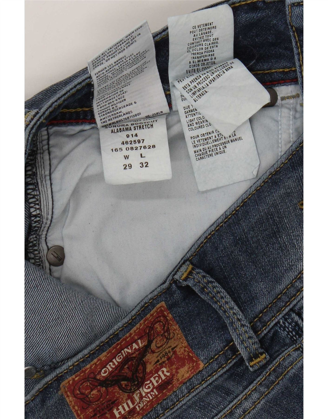 Damskie jeansy rozkloszowane Tommy Hilfiger W29 L32 Niebieskie bawełniane