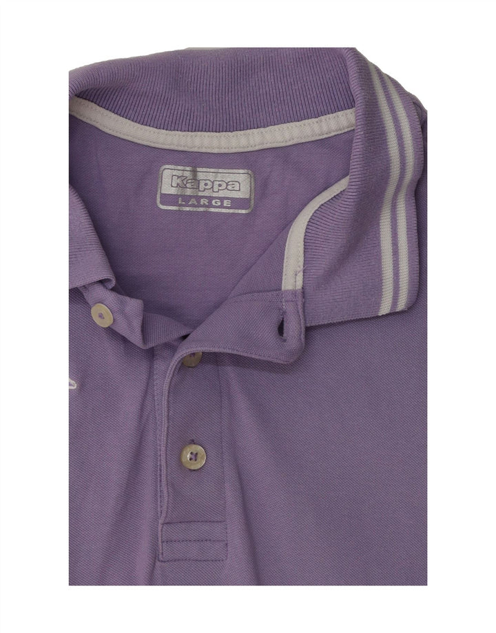 KAPPA Mens Polo Shirt Large Purple Vintage Kappa and Second-Hand Kappa from Messina Hembry 