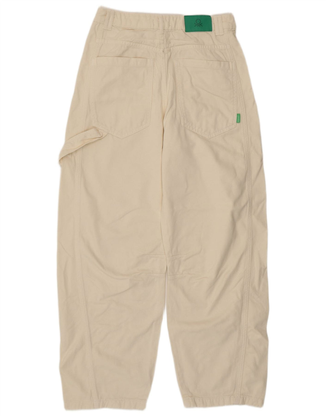 Damskie jeansy zwężane Benetton W30 L29 w kolorze złamanej bieli
