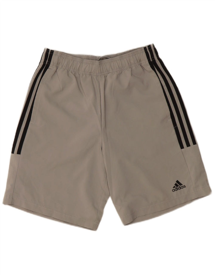 Męskie spodenki sportowe Adidas, małe, szare, poliestrowe