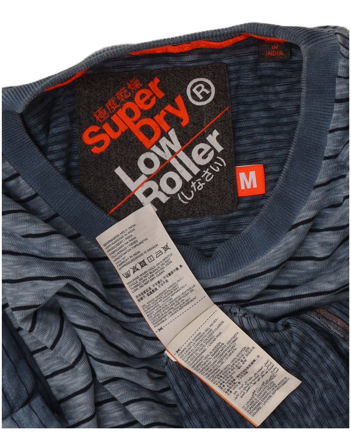 T-shirt męski Superdry, bawełniany, w średnie niebieskie paski