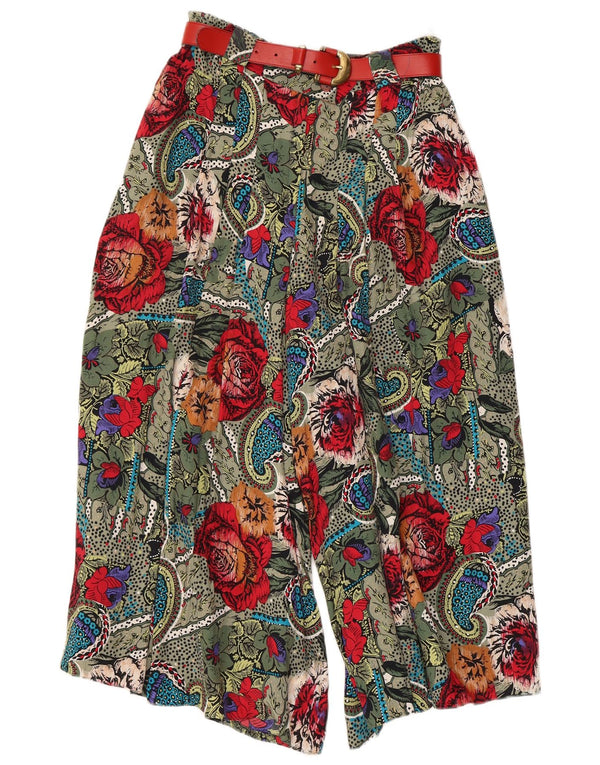 Vintage Womens High Waist Harem Trousers EU 38 Medium W26 L19 Multicoloured