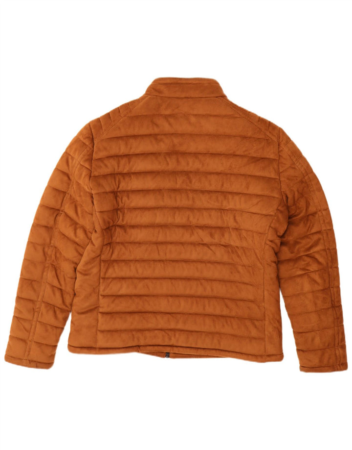 Męska ocieplana kurtka Zara UK 42 XL, brązowa, poliester