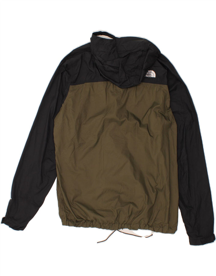 Męska kurtka przeciwdeszczowa z kapturem THE NORTH FACE UK 38, średni kolor khaki