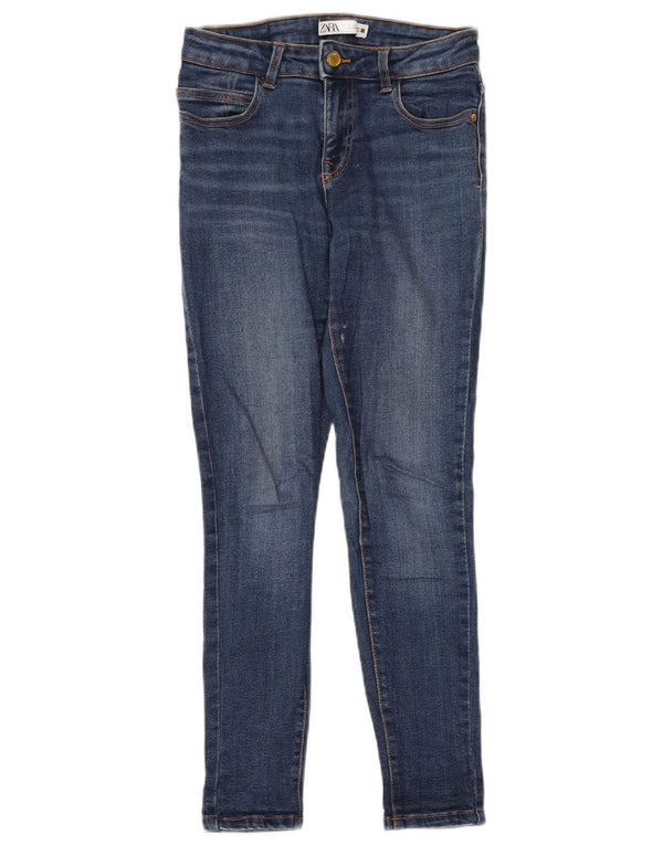 Damskie jeansy skinny Zara EU 36 XS W26 L28 Niebieskie bawełniane